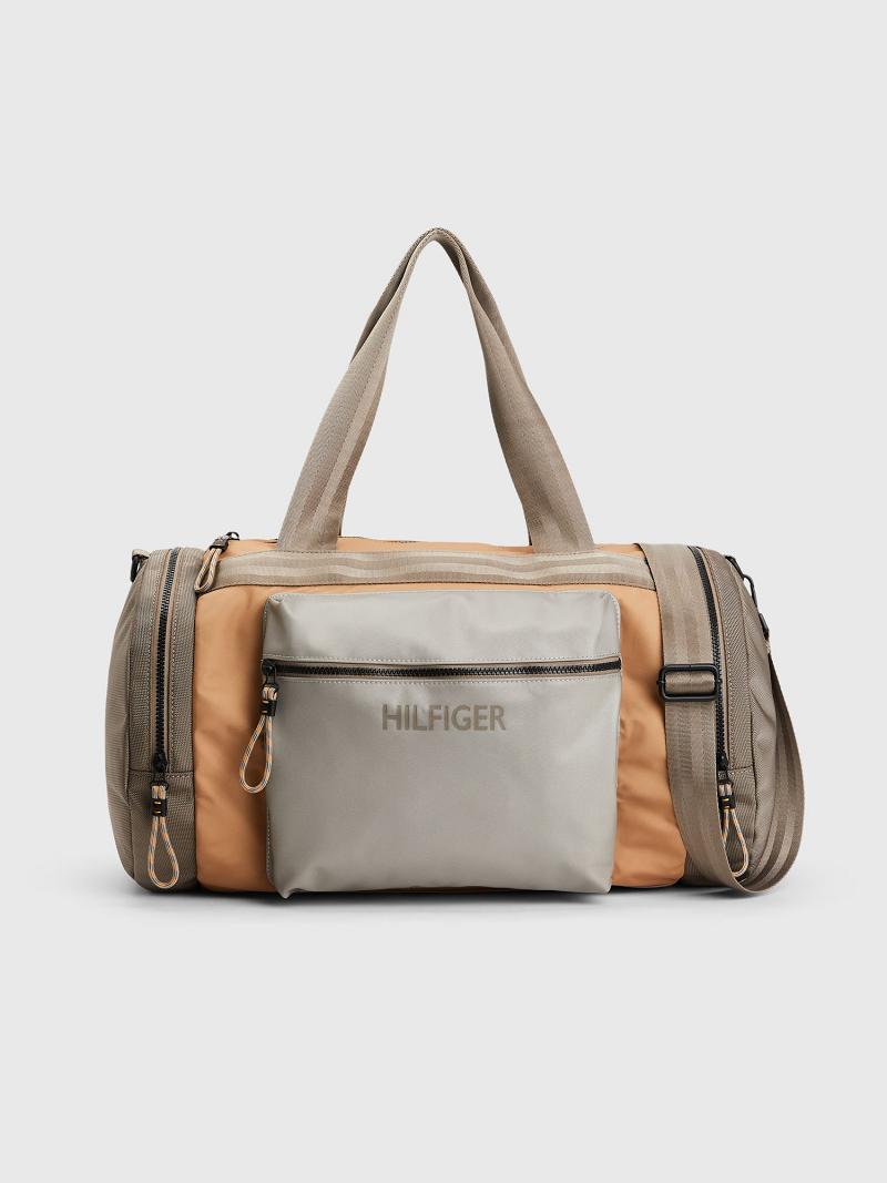 Férfi Tommy Hilfiger Utility Duffle Táska Khaki | HU 1497GSO